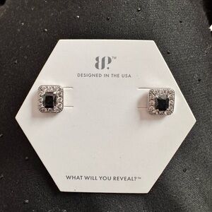 Elegant Black and Silver Earrings